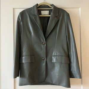 Oversized Blazer Jacket - Steel Blue - Oak & Fort